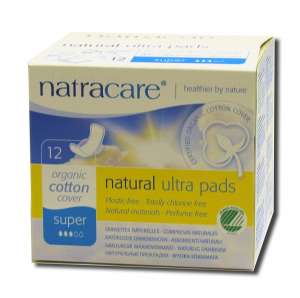 Natracare - Cool Comfort Pads And Shields Ultra Super Pad w\/Wings 12 pads