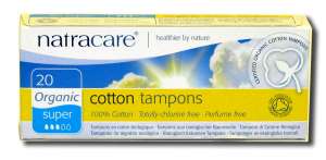 Natracare - Organic Non-applicator Style Tampons Super 20 ct