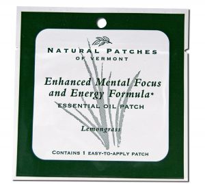 Naturopatch Of Vermont - Essential Oil Single PATCHES Lemongrass Enhanced Mental Focus and Energy