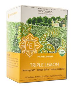 Four Elements - Herbal Teas Tin Triple Lemon 16 ct