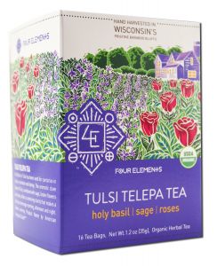 Four Elements - Herbal Teas Tin Tulsi Telepa 16 ct