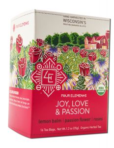 Four Elements - Herbal Teas Tin Joy Love Passion 16 ct