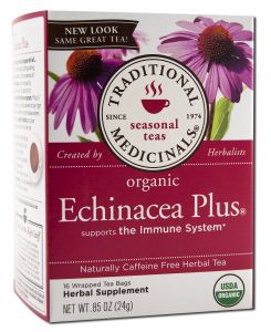 Traditional Medicinals - Organic Tea (16 BAGS Per Box) Organic Echinacea Plus