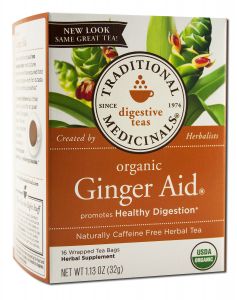 Traditional Medicinals - Organic Tea (16 BAGS Per Box) Ginger Aid 16 ct
