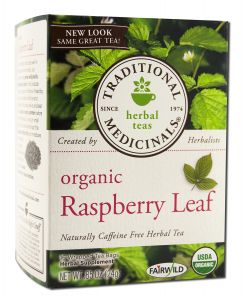 Traditional Medicinals - Organic Tea (16 BAGS Per Box) Organic Raspberry Leaf Tea Caffeine Free