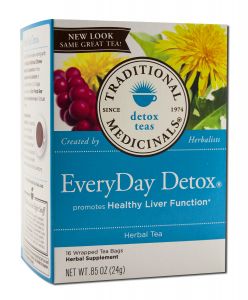 Traditional Medicinals - Herbal Teas (16 tea BAGS per box) Everyday Detox Tea