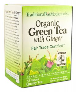 Traditional Medicinals - Organic Tea (16 BAGS Per Box) Organic Green Tea Ginger 16 ct