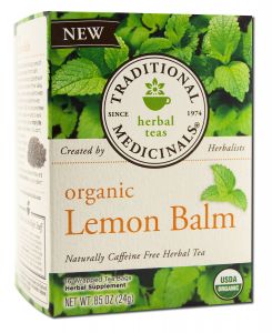 Traditional Medicinals - Organic Tea (16 BAGS Per Box) Lemon Balm 16 ct