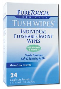 Pure Touch Skin Care - Tush Wipes Tush Wipes 24 pc