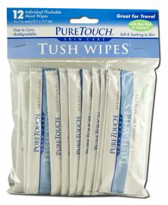 Pure Touch Skin Care - Tush Wipes Tush Wipe Travel Pack