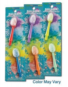 Radius - Intelligent Replaceable Head Toothbrushes Forever Big Kidz Replacement Heads 2 pk ASSORTED 