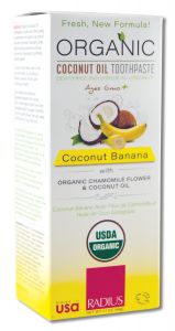Radius - Organic TOOTHPASTE Childrens Coconut Banana 3 oz