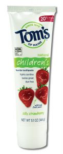 Toms Of Maine - Childrens TOOTHPASTE Silly Strawberry Fluoride 5.1 oz