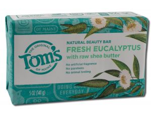 Toms Of Maine - Natural Beauty Bar SOAP 4 oz Fresh Eucalyptus 5 oz