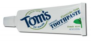 Toms Of Maine - Trial Size Products Fresh Mint Whitening Fluoride Free TOOTHPASTE 3 oz