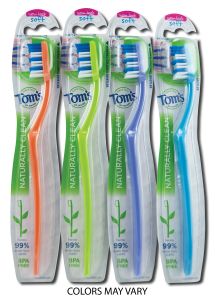 Toms Of Maine - Shaving Creams Naturally Clean Adult Soft Toothbrush ASSORTED Color