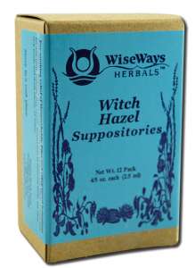 Wiseways Herbals - BODY Care Witch Hazel Suppositories 2.5 gm