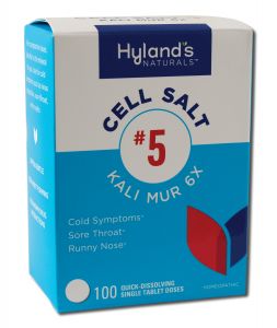 Hylands Standard Homeopathics - Tissue Salts (Cell Salts) 6x #5 Kali Mur 6X Tablet 100 CT