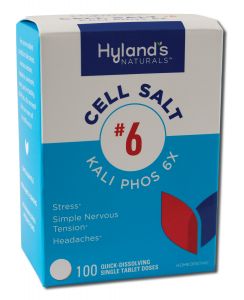 Hylands Standard Homeopathics - Tissue Salts (Cell Salts) 6x #6 Kali Phos 6X Tablet 100 CT