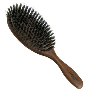 Ambassador HAIRbrushes (by Faller) - HAIRbrushes - Pure Natural Bristle #5290 Oval Dark Wood
