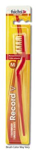 Fuchs Toothbrushes - Toothbrushes - Pure Natural Bristle Record-V Natural Medium