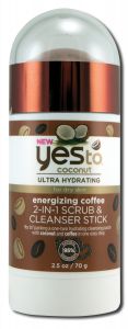 Yes To Inc - Coconut COFFEE 2 in 1 Scrub and Cleanser Stick 2.5 oz