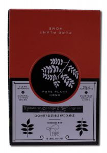 Pure PlAnt Home - Coconut VegetABle WAx Blend Votives MAndArin OrAnge\/LemongrAss 6 pk