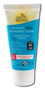 Earth Mama Organics - Sunscreens Kids Uber-Sensitive Mineral Sunscreen LOTION SPF 40 3 oz
