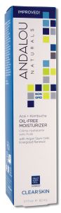 Andalou Naturals - Clear Skin with Argan Stem Cells Acai + White TEA Oil Free Moisturize 2.1 oz