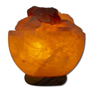 Evolution Salt - Shaped Salt LAMPs Pink Fire Bowl Crystal 6 to 7 lbs