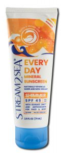 Stream2sea - Sun Care Every Day Mineral SUNSCREEN SPF 45 Shimmer 2.5 oz