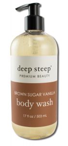 Deep Steep - Body Wash BROWN Sugar Vanilla 17 oz