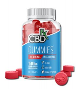 Cbdfx - Cbd PRODUCTS CBD Gummies Hemp Red 1500 mg 60 ct