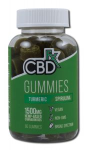 Cbdfx - Cbd Products CBD TURMERIC Gummies 1500 mg 60 ct