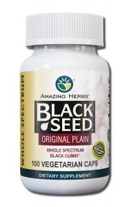 Amazing Herbs - Supplements Black Seed 500 mg Original Plain 100 CAPS