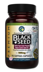 Amazing Herbs - Supplements Black Seed Oil Vegetarian CAPSules 90 CAPS