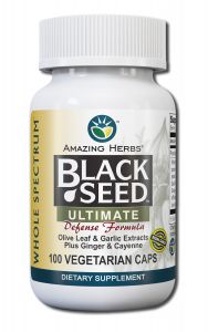 Amazing Herbs - Supplements Black SEED Odorless Garlic and Ginger 100 capsules