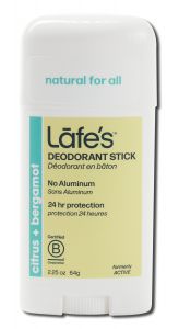 Lafes Natural Bodycare - Deodorant Active Twist Stick 2.25 oz
