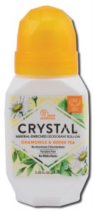 Crystal - Deodorant Roll On Chamomile and Green Tea 2.5 oz