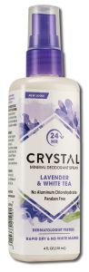Crystal - Deodorant Lavender and White Tea Spray 4 oz