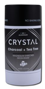 Crystal - Deodorant Magnesium EnriChed CharCoal + Tea Tree 2.5 oz