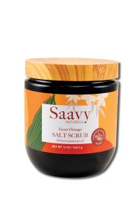 Saavy Naturals - Sugar And Salt SCRUBS Sweet Orange Salt SCRUB 12 oz