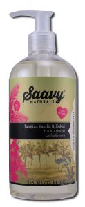 Saavy Naturals - Liquid Hand SOAP Tahitian Vanilla 12 oz