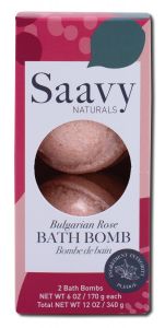 Saavy Naturals - Bath Bomb Bulgarian Rose Duo