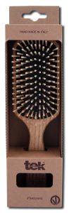 Tek Us - Brushes & Combs Handmade in Italy Paddle Brush with Regular Pins