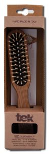 Tek Us - Brushes & Combs Handmade in Italy Rectangular Brush with Regular Pins