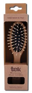 Tek Us - Brushes & Combs Handmade in Italy Small Oval Brush with Regular Pins