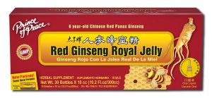 Prince Of PEACE - Chinese Ginseng Extracts And Blends Red Ginseng Royal Jelly 30 x 10 cc