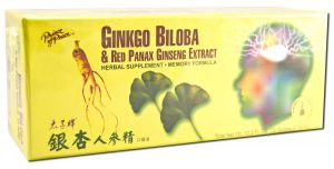 Prince Of Peace - Chinese Ginseng Extracts And Blends Ginkgo Biloba and Red Panax Ginseng 30 x 10 cc