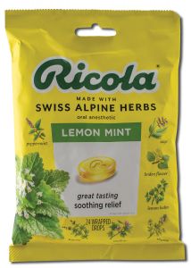 Prince Of PEACE - Ricola Cough & Throat Drops Lemon Mint 24 ct